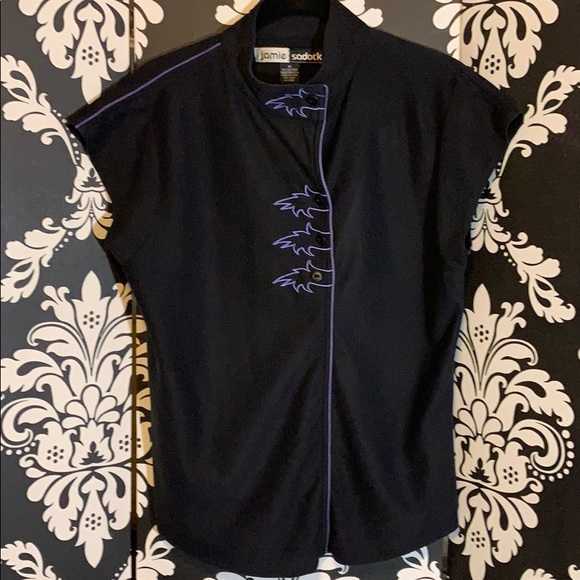 jamie sadock Tops - Jamie Sadock 100% Silk Golf Shirt Size M